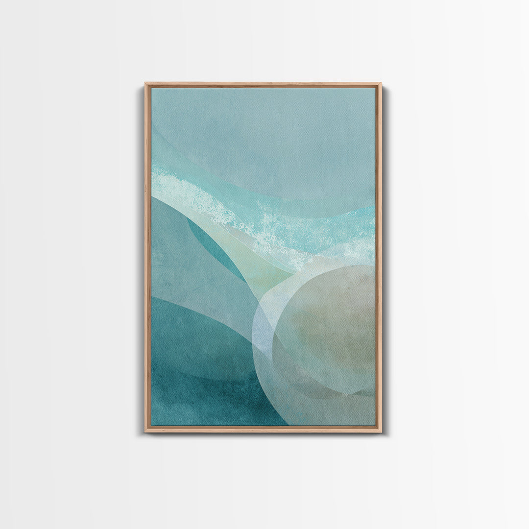 Calming Blue Abstract Canvas Print, Medical Office Art, Wall Decor, Office Decor, Abstract Art, Calm, Medical Office Decor, MOA-2x3-9