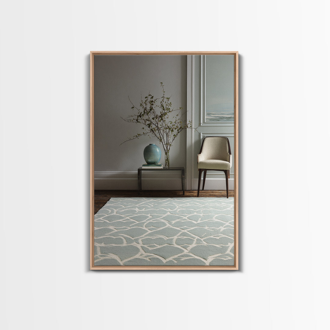 Clean Geometric Composition Framed Canvas Print, Medical Office Art, Printable Art, Office Decor, Calm, Medical Wall Art, MOA-2x3-90