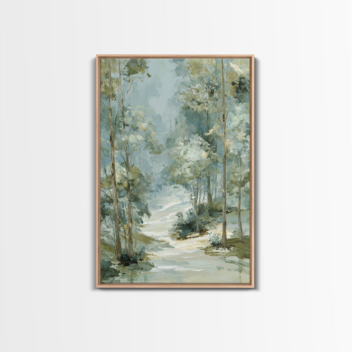 Gentle Forest Path Framed Canvas Print, Medical Office Art, Animal Art, Office Decor, Fine Art, Calm, Heart Anatomy Print, MOA-2x3-97