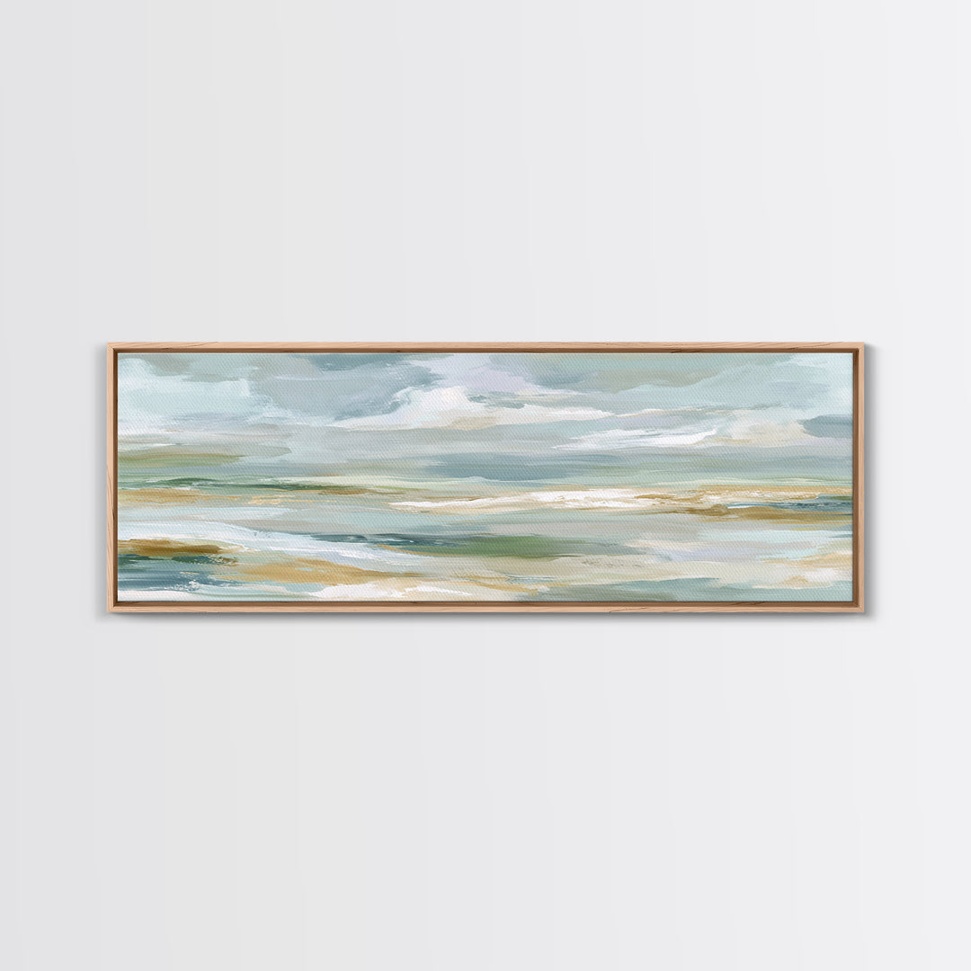 Sky and Cloud Scene Framed Canvas Print, Medical Office Art, Medical Art, Office Decor, Calm, Biology Art, Nurse Wall Art, MOA-3x1-1