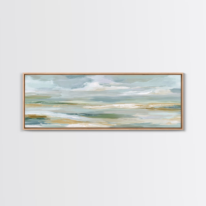 Sky and Cloud Scene Framed Canvas Print, Medical Office Art, Medical Art, Office Decor, Calm, Biology Art, Nurse Wall Art, MOA-3x1-1