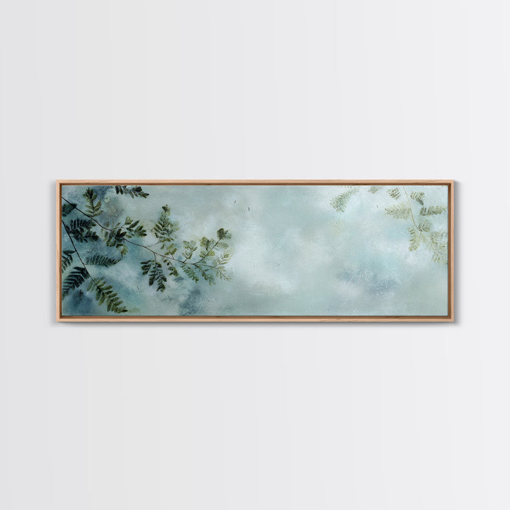Minimal Green Fern Specimen Canvas Print, Medical Office Art, Nurse Wall Art, Office Decor, Fine Art, Calm, Room Decor, MOA-3x1-24