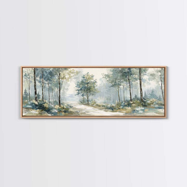 Gentle Forest Path Canvas Print, Medical Office Art, Medical Decor, Office Decor, Oil Painting, Calm, Science Art, MOA-3x1-33
