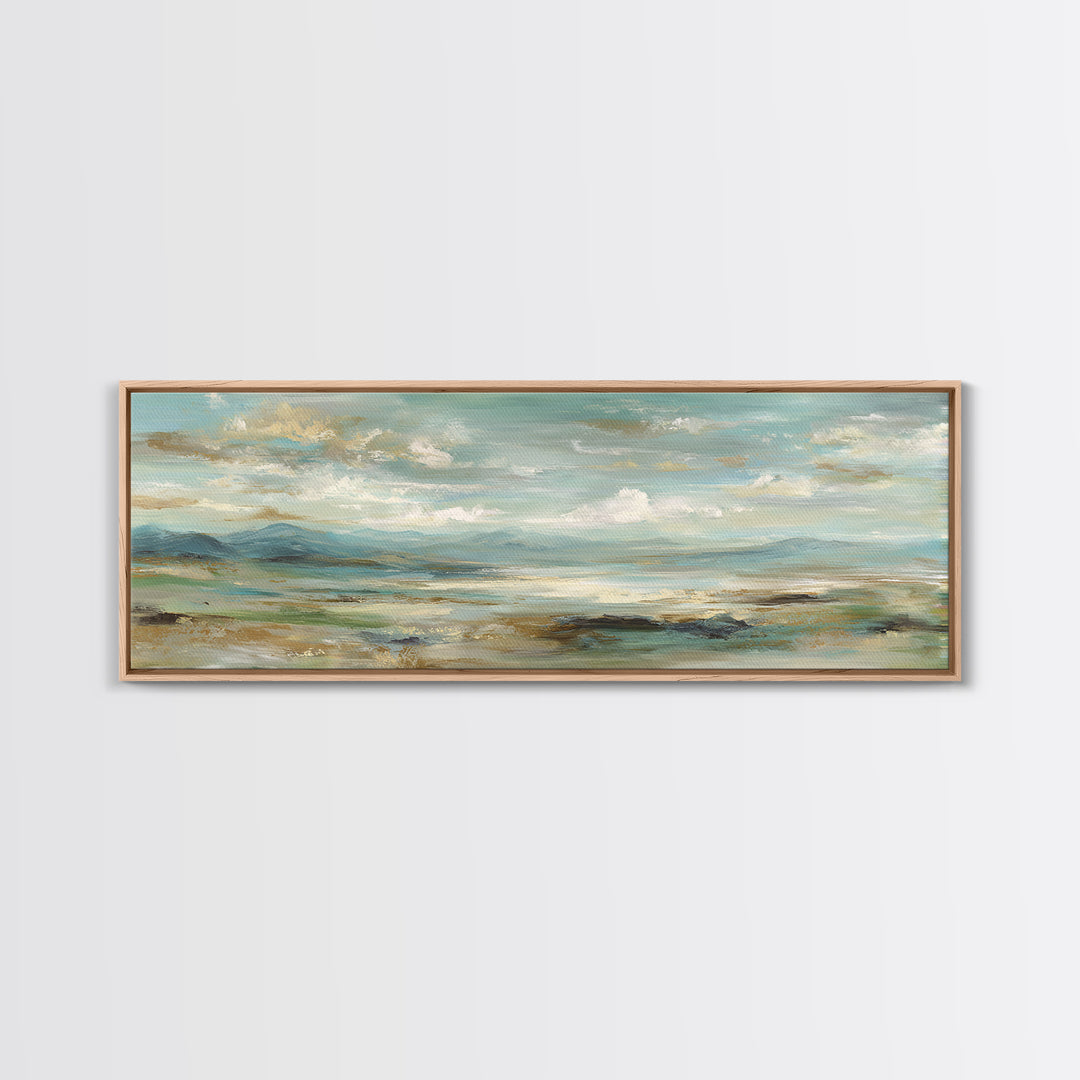 Soft Mountain Landscape Canvas Print, Medical Office Art, Medical Office Decor, Office Decor, Fine Art, Calm, Nurse Wall Art, MOA-3x1-42