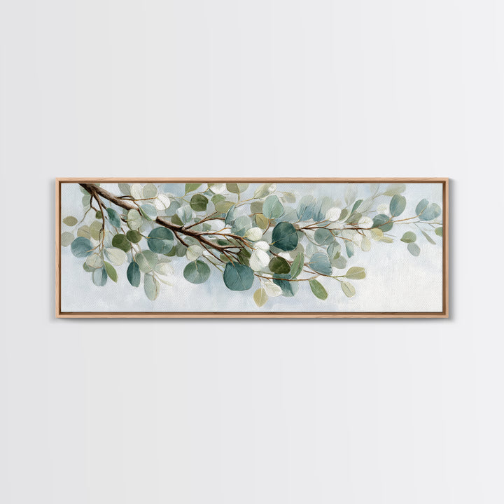 Botanical Eucalyptus Branch Canvas Print, Medical Office Art, Wall Decor, Office Decor, Fine Art, Calm, Medical Office Decor, MOA-3x1-43