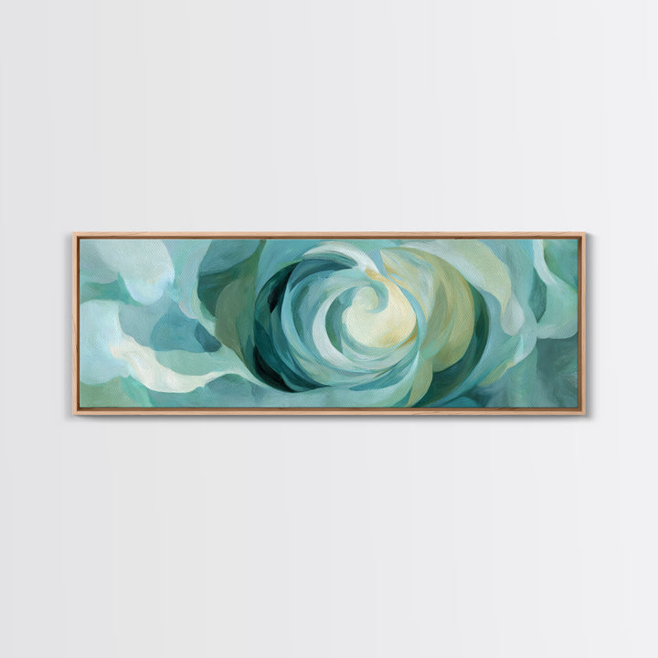 Abstract Healing Spiral Framed Canvas Print, Medical Office Art, Neutral Decor, Office Decor, Abstract Art, Calm, Wall Art, MOA-3x1-7