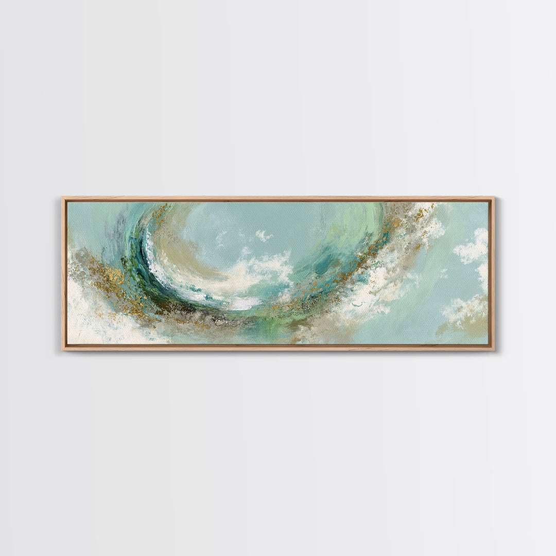 Abstract Healing Spiral Framed Canvas Print, Medical Office Art, Dental Office Decor, Office Decor, Abstract Art, Calm, MOA-3x1-79