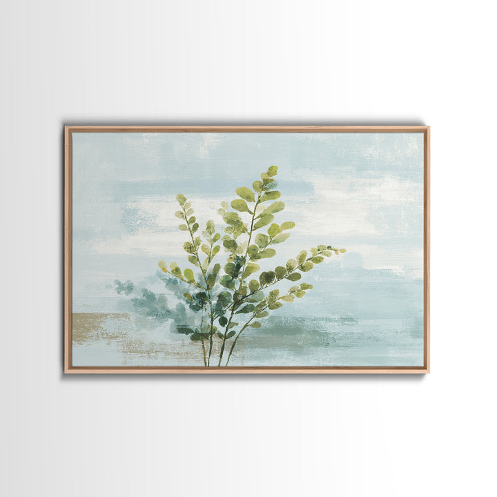 Minimal Green Fern Specimen Canvas Print, Medical Office Art, Printable Card, Office Decor, Fine Art, Calm, School Nurse Art, MOA-3x2-12