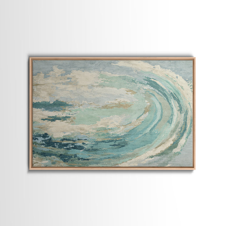 Abstract Healing Spiral Framed Canvas Print, Medical Office Art, Brain Art, Office Decor, Abstract Art, Calm, Boho Decor, MOA-3x2-19