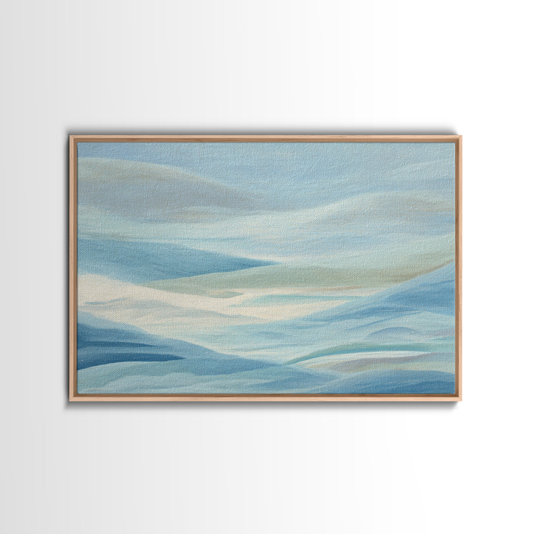 Calming Blue Abstract Canvas Print, Medical Office Art, School Nurse Art, Office Decor, Abstract Art, Calm, Luxury Decor, MOA-3x2-29