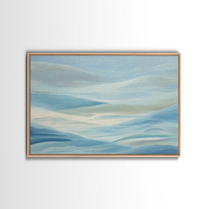 Calming Blue Abstract Canvas Print, Medical Office Art, School Nurse Art, Office Decor, Abstract Art, Calm, Luxury Decor, MOA-3x2-29