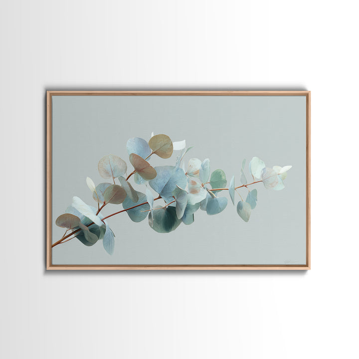 Botanical Eucalyptus Branch Framed Canvas Print, Medical Office Art, Heart Anatomy Print, Office Decor, Fine Art, Calm, MOA-3x2-31