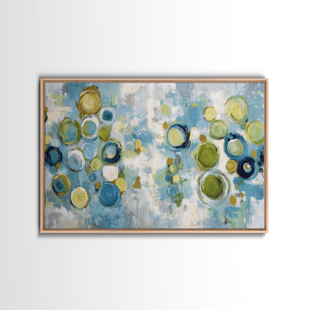 Abstract Cells and Circles as Soothing Pattern Canvas Print, Medical Office Art, Anatomy Poster, Office Decor, Abstract Art, MOA-3x2-33