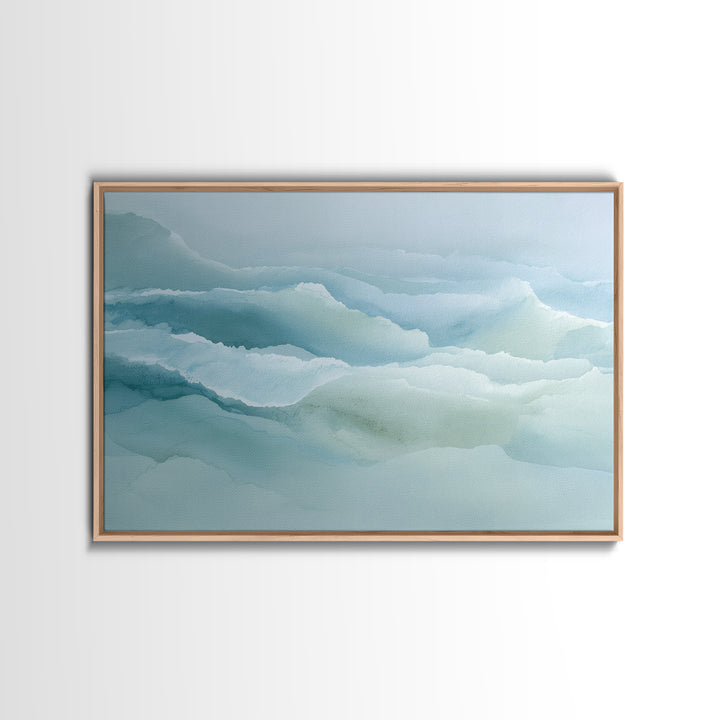 Calming Blue Abstract Canvas Print, Medical Office Art, School Nurse Art, Office Decor, Abstract Art, Calm, Luxury Decor, MOA-3x2-53