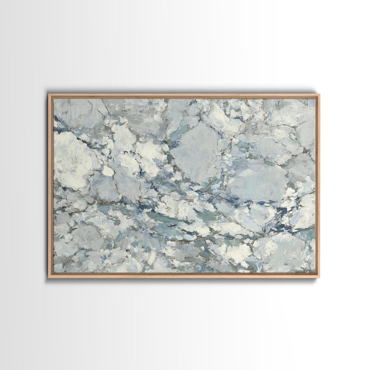Subtle Marble Texture Framed Canvas Print, Medical Office Art, Healthcare Wall Art, Office Decor, Watercolor Art, Calm, MOA-3x2-71