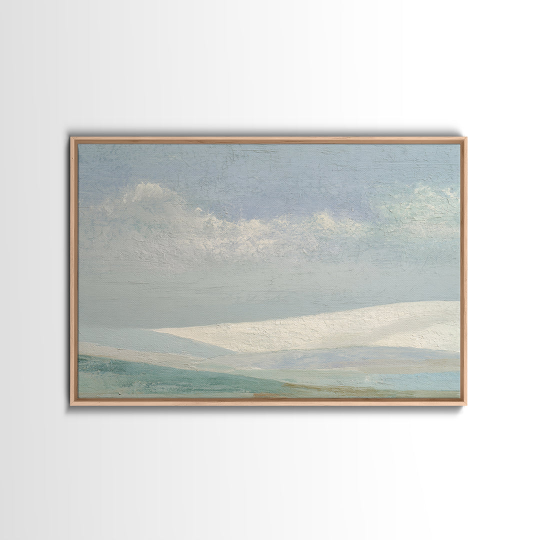 Coastal Shells and Water Study Framed Canvas Print, Medical Office Art, Art Print, Office Decor, Fine Art, Calm, Printable Art, MOA-3x2-96