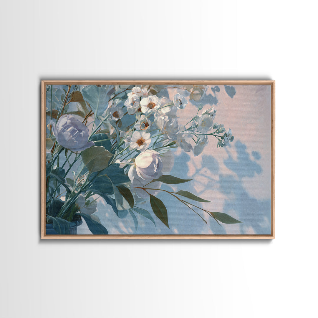 Lavender Botanical Still Life Framed Canvas Print, Medical Office Art, Medical School, Office Decor, Watercolor Art, Calm, MOA-3x2-97