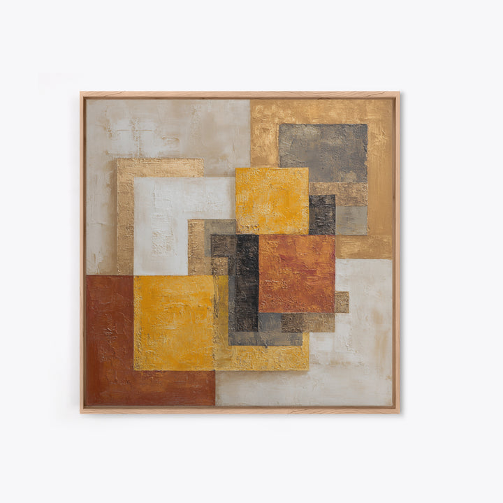 High Contrast Gallery Abstract Framed Canvas Print, Modern Art, Living Room Wall Art, Living Room Decor, Abstract Art, Modern, MOD-1x1-24