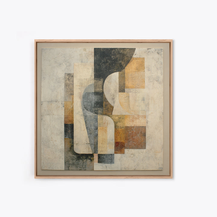 Fragmented Figure Study Framed Canvas Print, Modern Art, Gallery Decor, Living Room Decor, Fine Art, Modern, Contemporary Art, MOD-1x1-65