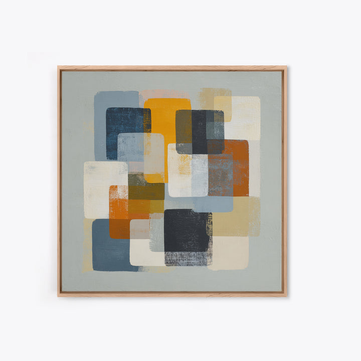 High Contrast Gallery Abstract Framed Canvas Print, Modern Art, Set of 3 Prints, Living Room Decor, Fine Art, Modern, MOD-1x1-72