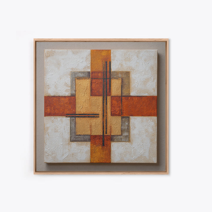 Urban Window Grid Transformed into Abstraction Canvas Print, Modern Art, Mid Century Modern Art, Living Room Decor, Modern, MOD-1x1-84