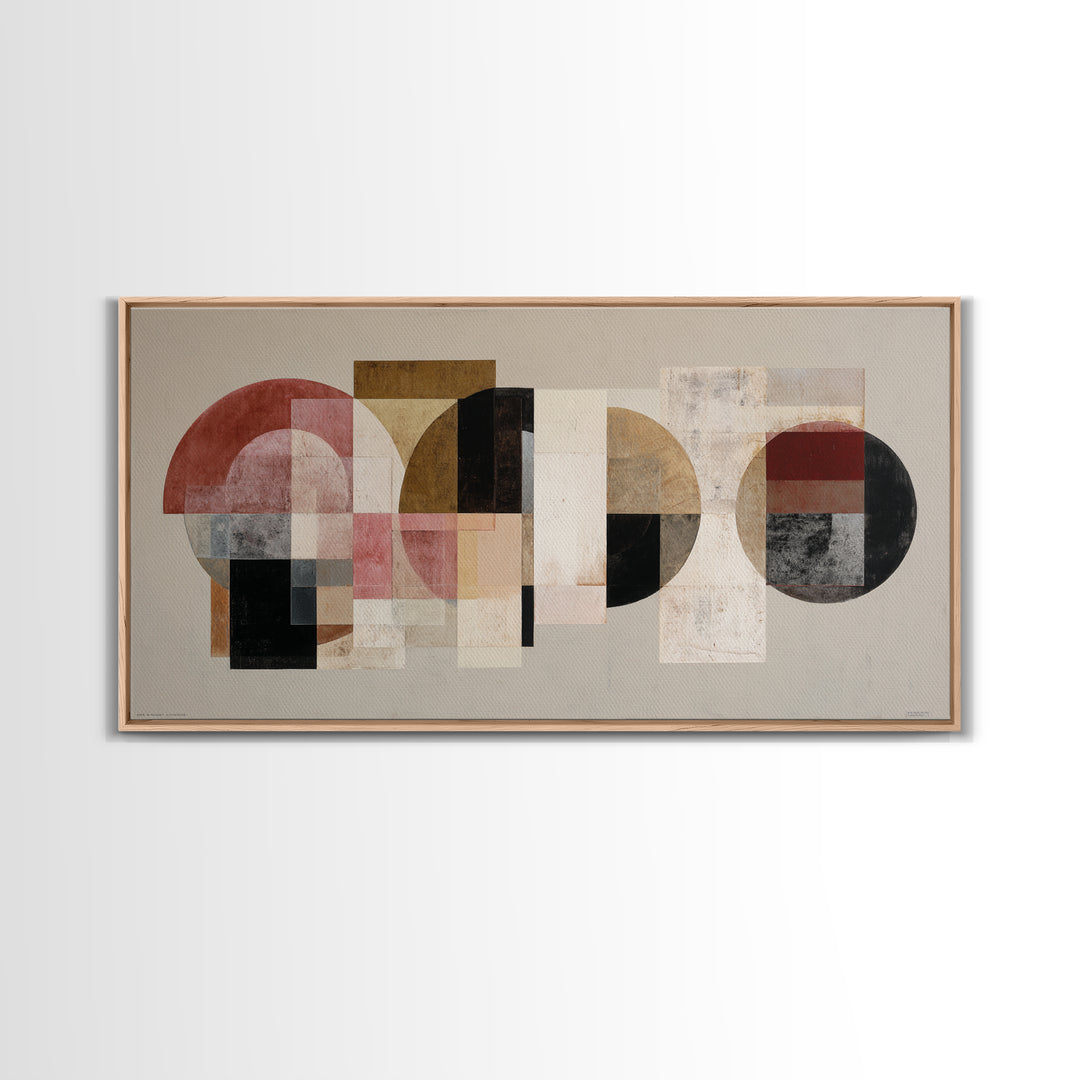 High Contrast Gallery Abstract Framed Canvas Print, Modern Art, Statement Artwork, Living Room Decor, Abstract Art, Modern, MOD-2x1-20