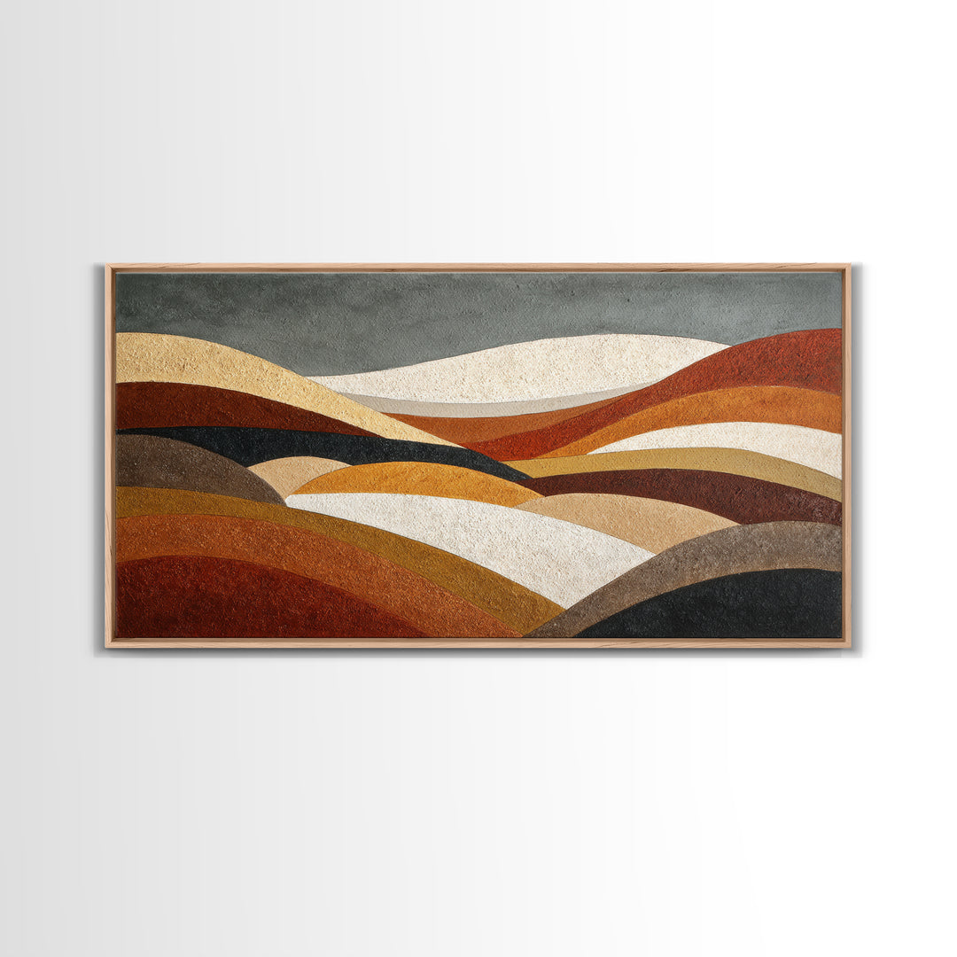 Modern Landscape with Simplified Horizon Canvas Print, Modern Art, Canvas, Living Room Decor, Fine Art, Modern, Boho Wall Art, MOD-2x1-53
