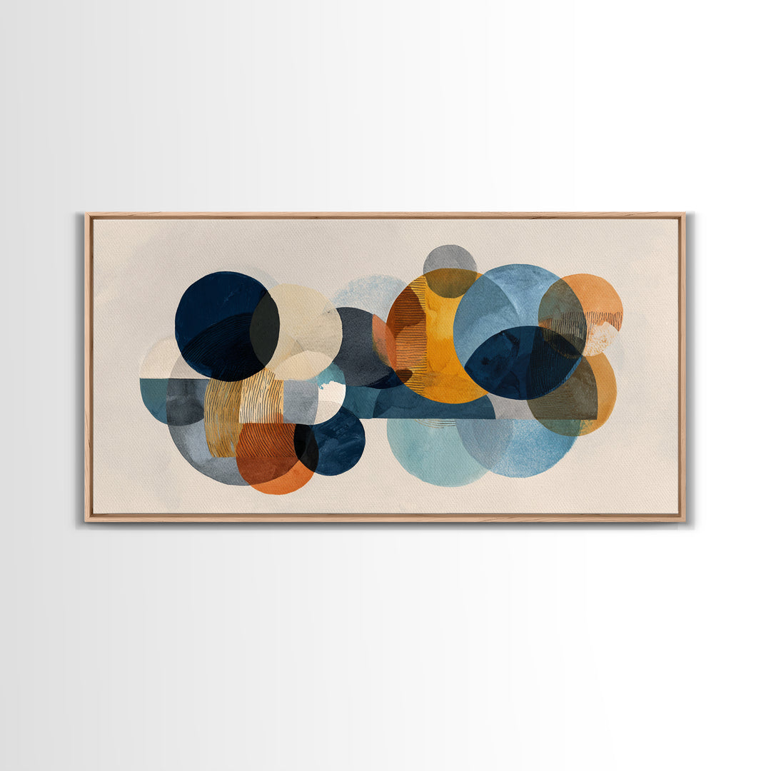 Abstract Circular Forms Canvas Print, Modern Art, Canvas Art, Living Room Decor, Abstract Art, Modern, Poster Art, MOD-2x1-63