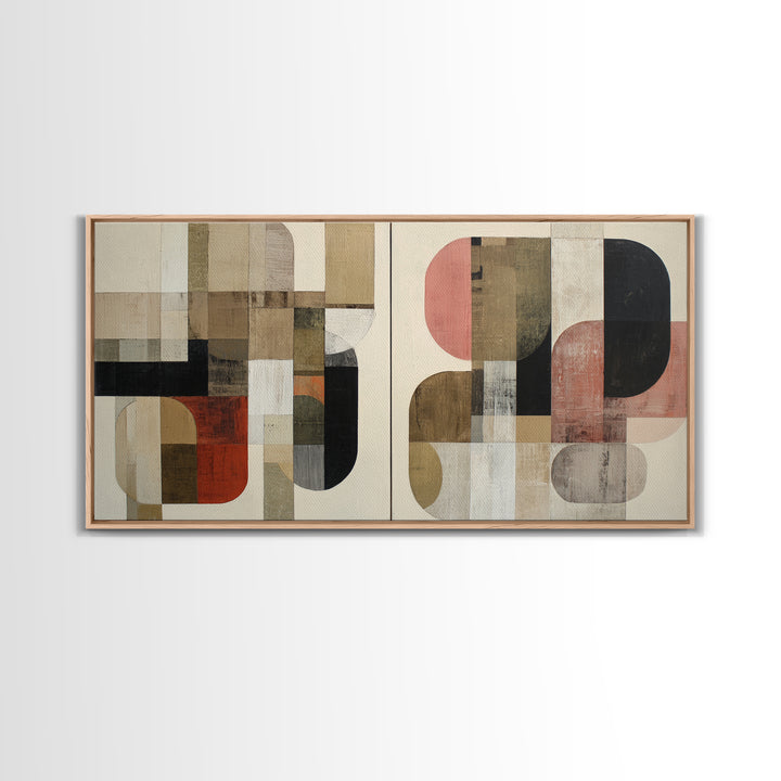 Bold Abstract Composition Canvas Print, Modern Art, Wall Hanging, Living Room Decor, Abstract Art, Modern, Bedroom Wall Art, MOD-2x1-93
