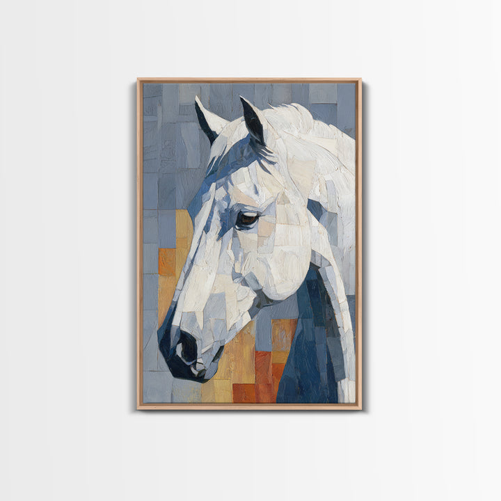 Contemporary Horse Portrait Canvas Print, Modern Art, Art Print, Living Room Decor, Fine Art, Modern, Printable Wall Art, MOD-2x3-23