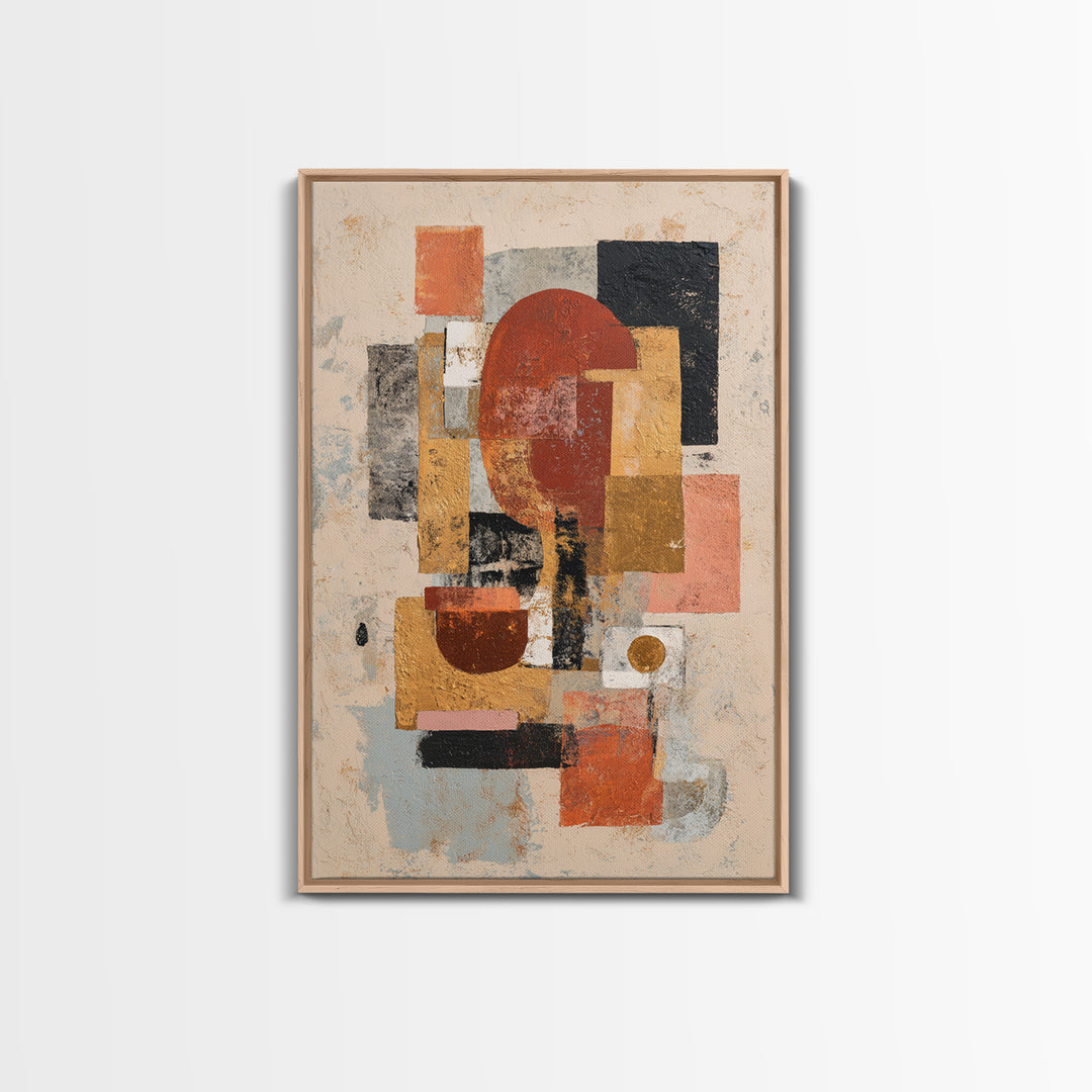 Bold Abstract Composition Canvas Print, Modern Art, Art Nouveau, Living Room Decor, Fine Art, Modern, Mid Century Modern Art, MOD-2x3-57