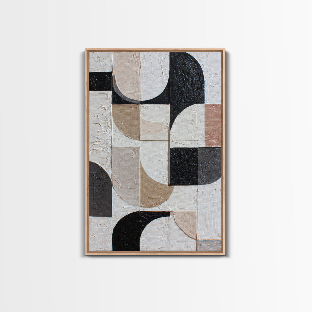 Large Organic Forms Framed Canvas Print, Modern Art, Art, Living Room Decor, Oil Painting, Modern, Canvas Art, Digital Print, MOD-2x3-59