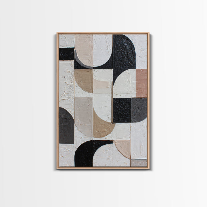 Large Organic Forms Framed Canvas Print, Modern Art, Art, Living Room Decor, Oil Painting, Modern, Canvas Art, Digital Print, MOD-2x3-59