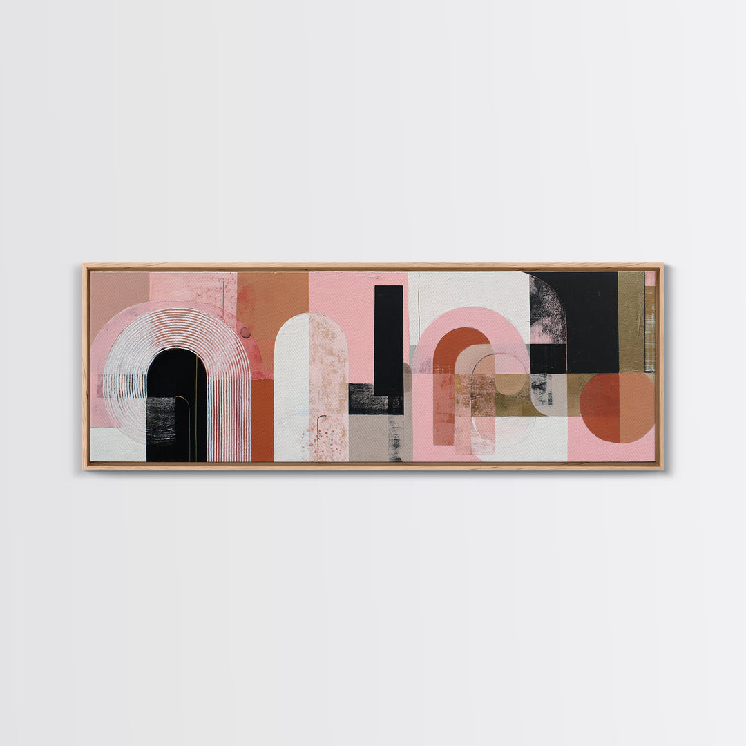 Architectural Arch Composition Canvas Print, Modern Art, Canvas Print, Living Room Decor, Oil Painting, Modern, MOD-3x1-61