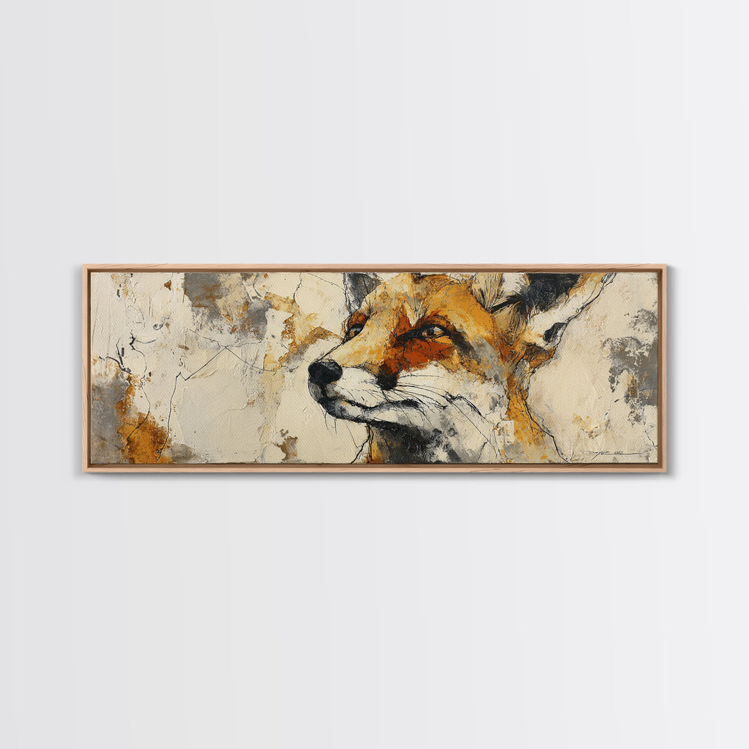 Modern Animal Portrait Canvas Print, Modern Art, Gallery Decor, Living Room Decor, Fine Art, Modern, Contemporary Art, MOD-3x1-62