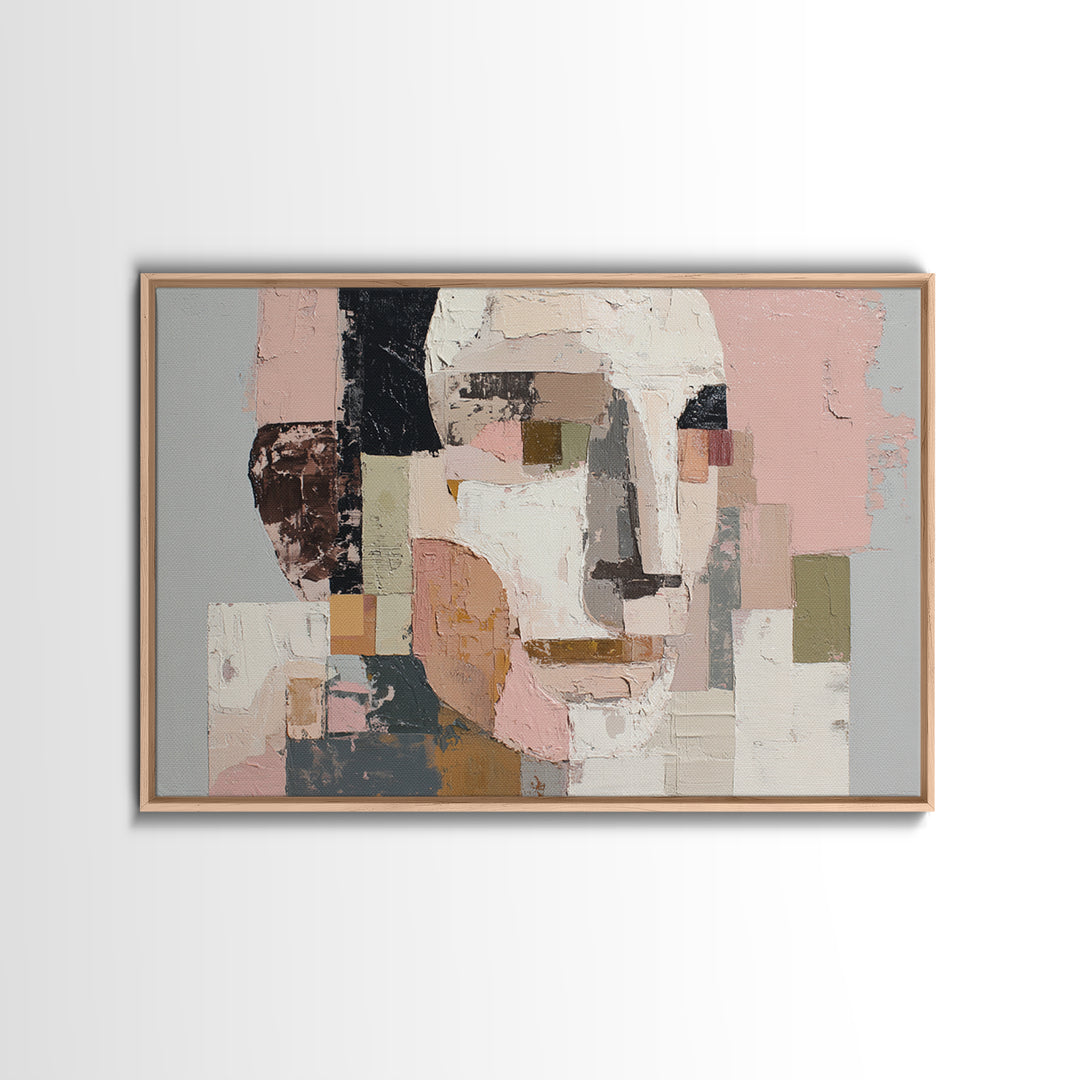 Fragmented Figure Study Canvas Print, Modern Art, Printable Art, Living Room Decor, Fine Art, Modern, Trendy Wall Art, MOD-3x2-21