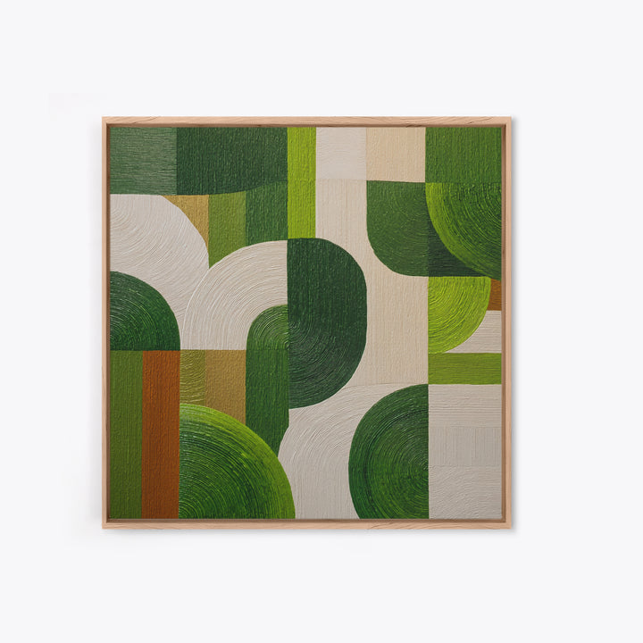 Green Botanical Study Canvas Print, Monochrome Art, Neutral Decor, Living Room Decor, Fine Art, Mono, Home Decor, Poster, MON-1x1-75