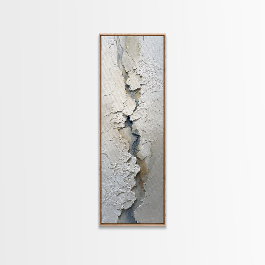 Cream on Cream Minimalist Forms Canvas Print, Monochrome Art, Dark Academia Decor, Living Room Decor, Fine Art, Mono, MON-1x3-10