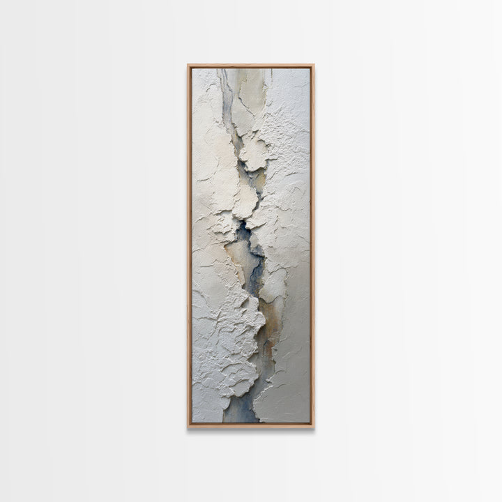 Cream on Cream Minimalist Forms Canvas Print, Monochrome Art, Dark Academia Decor, Living Room Decor, Fine Art, Mono, MON-1x3-10