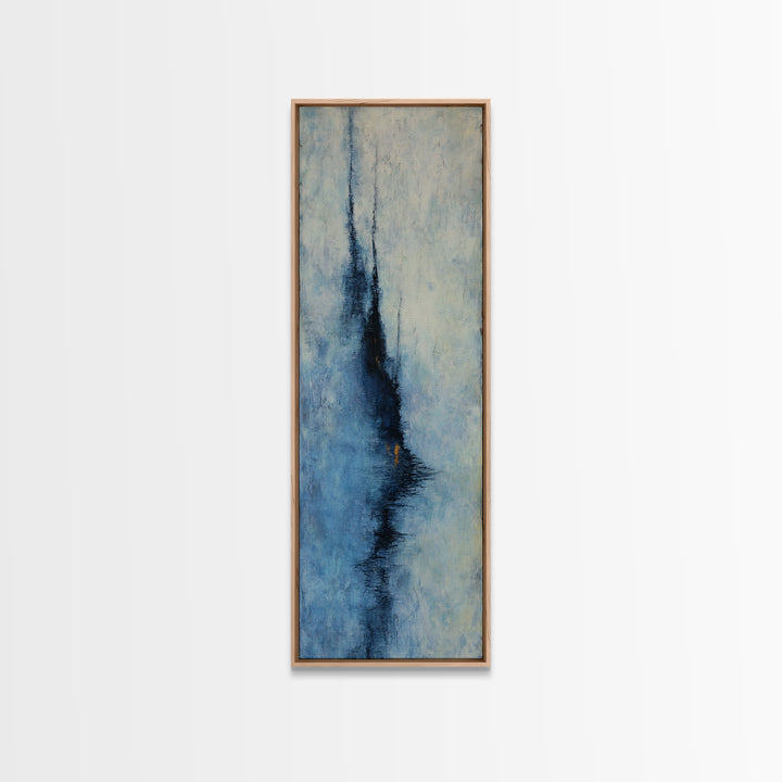 Burnt Orange Canyon Abstraction Framed Canvas Print, Monochrome Art, Modern Decor, Living Room Decor, Oil Painting, Mono, MON-1x3-4