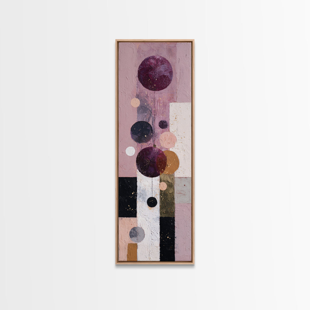 Purple Night Sky Canvas Print, Monochrome Art, Wallpaper Mural, Living Room Decor, Watercolor Art, Mono, Textured Painting, MON-1x3-99