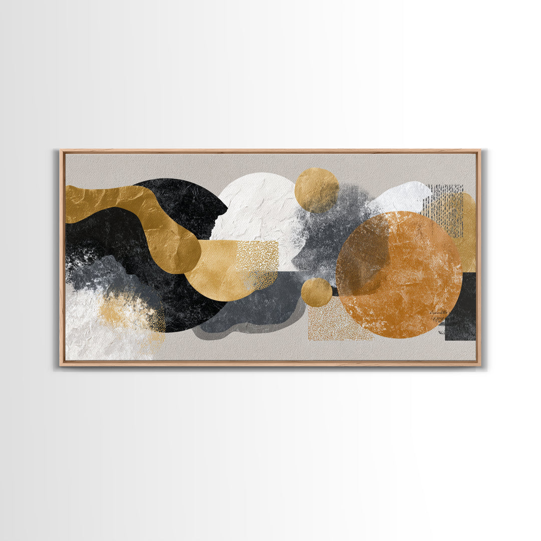 Ivory White Plaster Texture Composition Canvas Print, Monochrome Art, Printable Wall Art, Living Room Decor, Fine Art, Mono, MON-2x1-73