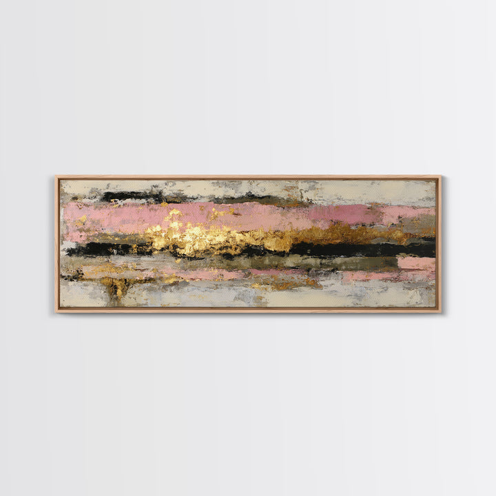 Gold Tonal Sunburst Medallion Canvas Print, Monochrome Art, Wall Art, Living Room Decor, Fine Art, Mono, Abstract Art, MON-3x1-30