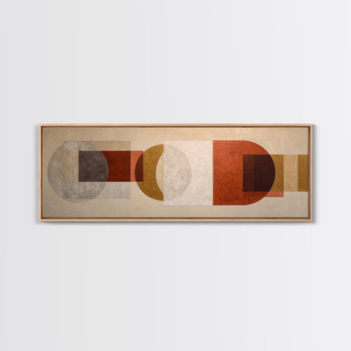Cream on Cream Minimalist Forms Canvas Print, Monochrome Art, Gallery Decor, Living Room Decor, Oil Painting, Mono, MON-3x1-62