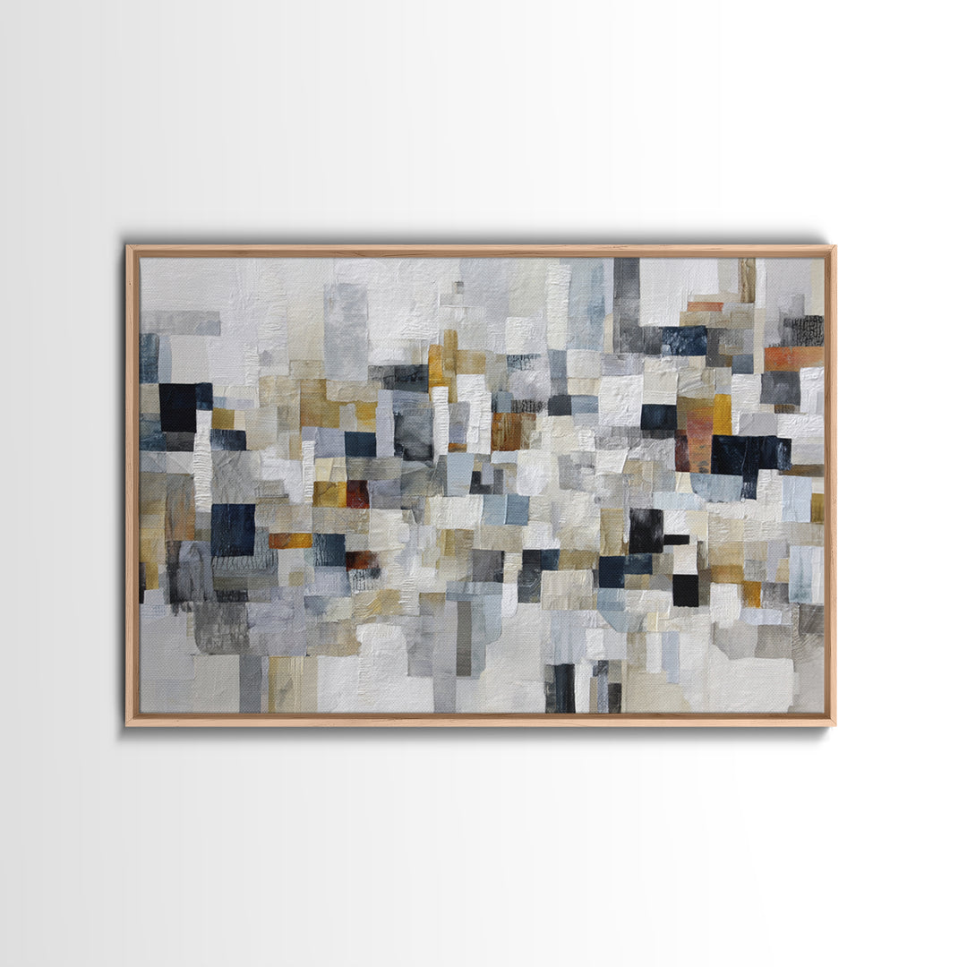 Black and White City Reflection Canvas Print, Monochrome Art, Abstract Art, Living Room Decor, Fine Art, Mono, Bedroom Wall Art, MON-3x2-1
