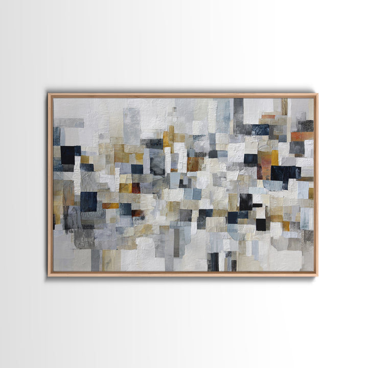 Black and White City Reflection Canvas Print, Monochrome Art, Abstract Art, Living Room Decor, Fine Art, Mono, Bedroom Wall Art, MON-3x2-1