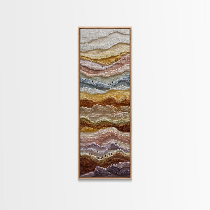 Sahara Dune Waves Framed Canvas Print, Moroccan Art, Gallery Decor, Living Room Decor, Fine Art, Marrakesh, Home Decor, MOR-1x3-80