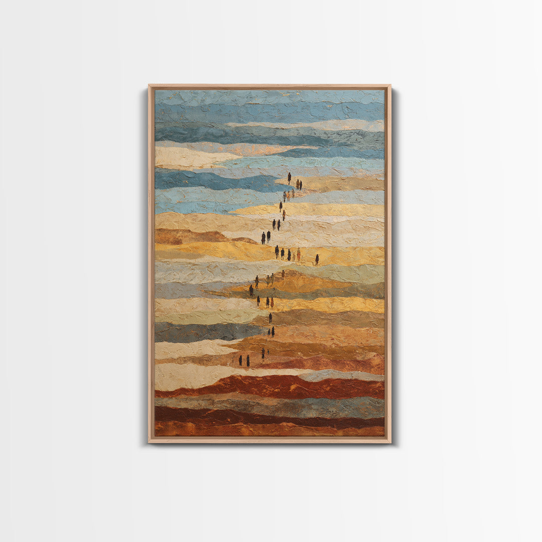 Sahara Dune Waves Framed Canvas Print, Moroccan Art, Gallery Decor, Living Room Decor, Fine Art, Marrakesh, Home Decor, MOR-2x3-28