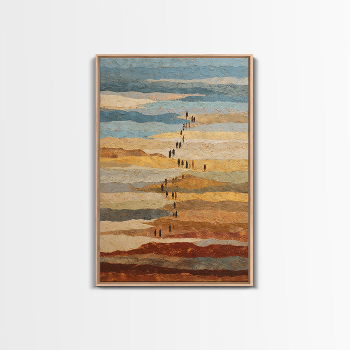 Sahara Dune Waves Framed Canvas Print, Moroccan Art, Gallery Decor, Living Room Decor, Fine Art, Marrakesh, Home Decor, MOR-2x3-28