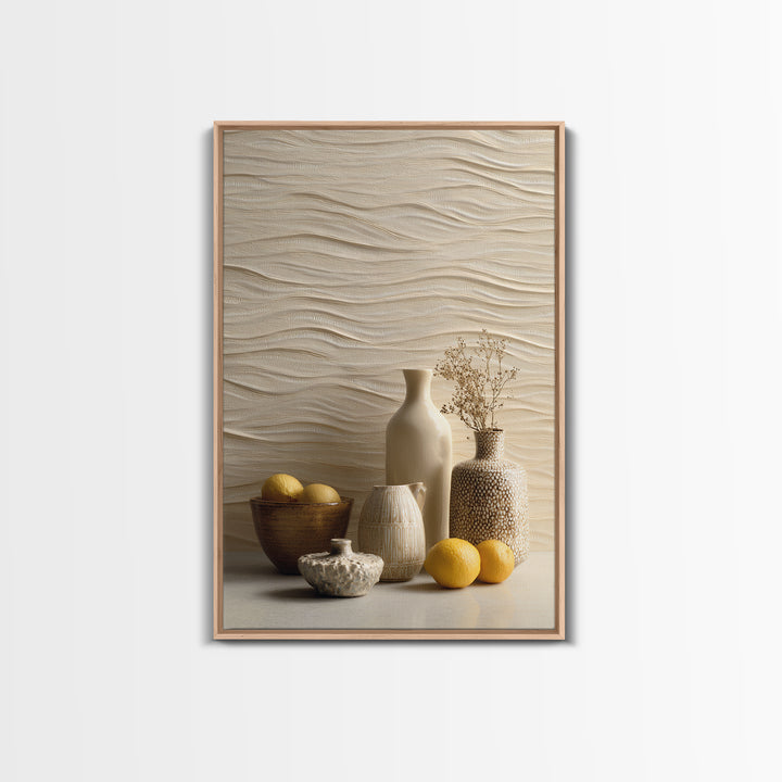 Sahara Dune Waves Framed Canvas Print, Moroccan Art, Boho Wall Art, Living Room Decor, Fine Art, Marrakesh, Map Wall Art, MOR-2x3-52